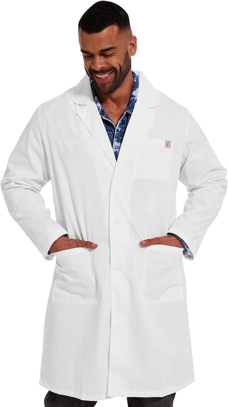 JONATHAN UNIFORM Store Professional Lab Coat for Men, Long-Sleeve, Unisex White Lab Coat, Adult Men's White Lab Coat with 3 Pockets - Image 3